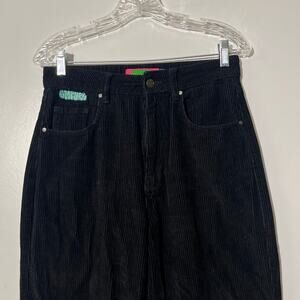 Empyre Corduroy Black‎ Wide Leg Relaxed Baggy Fit Casual Pants Women’s Size 5